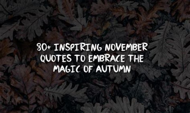 80+ Best Quotes About November That Makes You Feel Better
